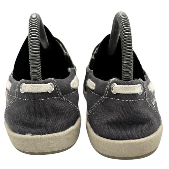 Gecko Man Women Size 7 Walk Hero Slip on Boat Shoes Navy Blue Loafers - Picture 4 of 7